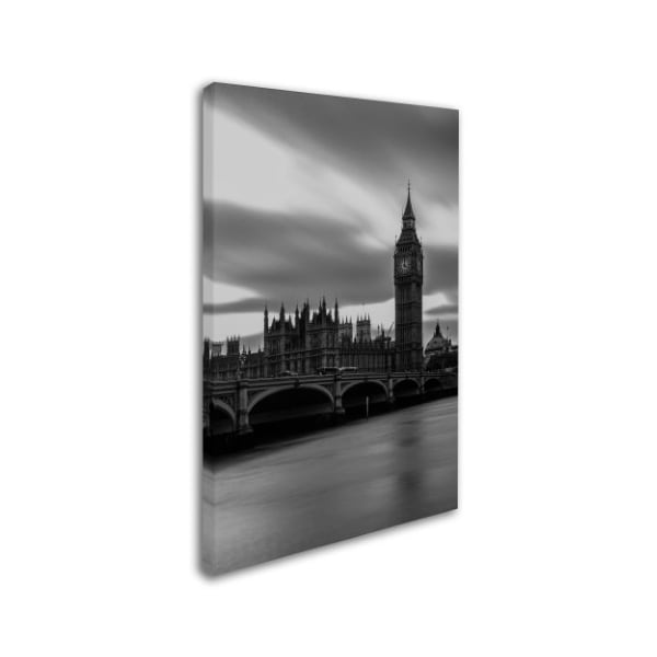 Claire Doherty 'Houses Of Parliament With Storm Clouds' Canvas Art,16x24